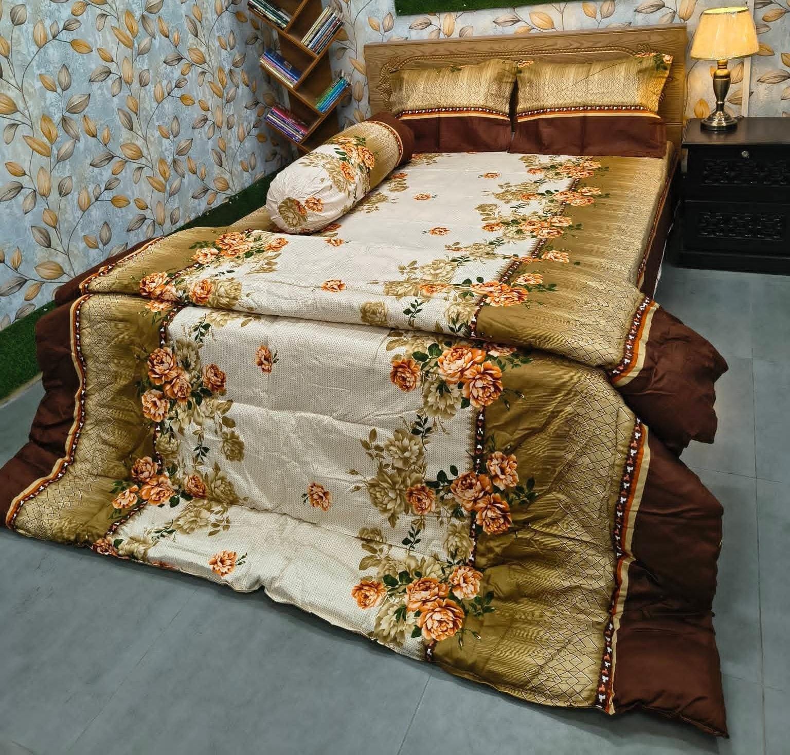 Picture of 5 In 1 Combo Twill Cotton  Comforter Set.   CFS-328