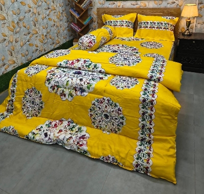 Picture of 5 In 1 Combo Twill Cotton  Comforter Set.   CFS-333