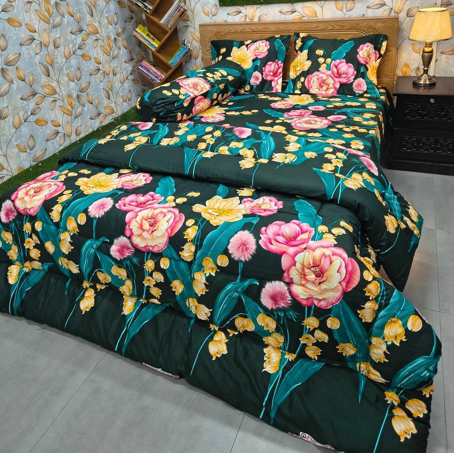 Picture of 5 In 1 Combo Twill Cotton  Comforter Set.   CFS-346