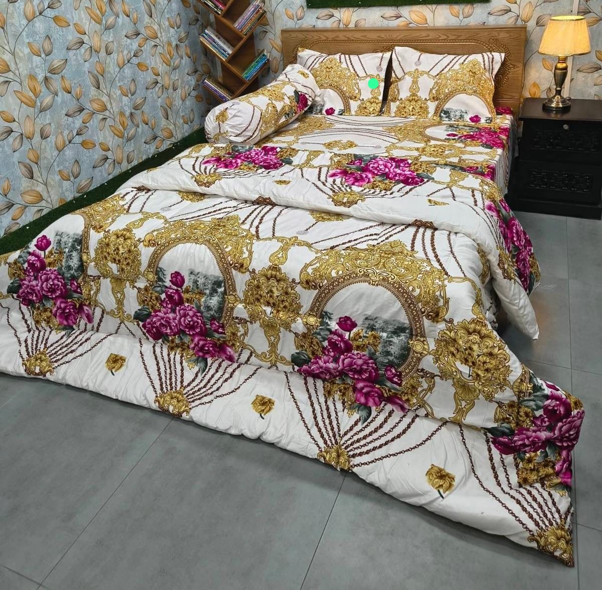Picture of 5 In 1 Combo Twill Cotton  Comforter Set.   CFS-354