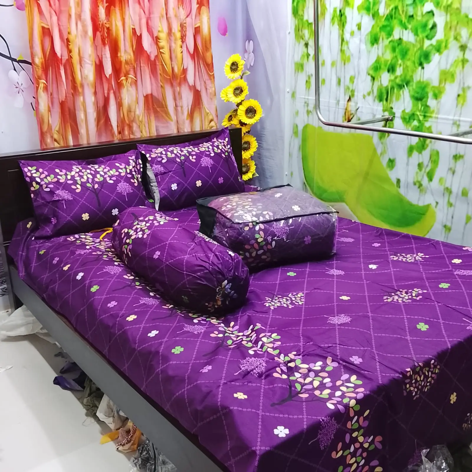 Picture of 5 In 1 Combo Twill Cotton  Comforter Set.   CFS-356