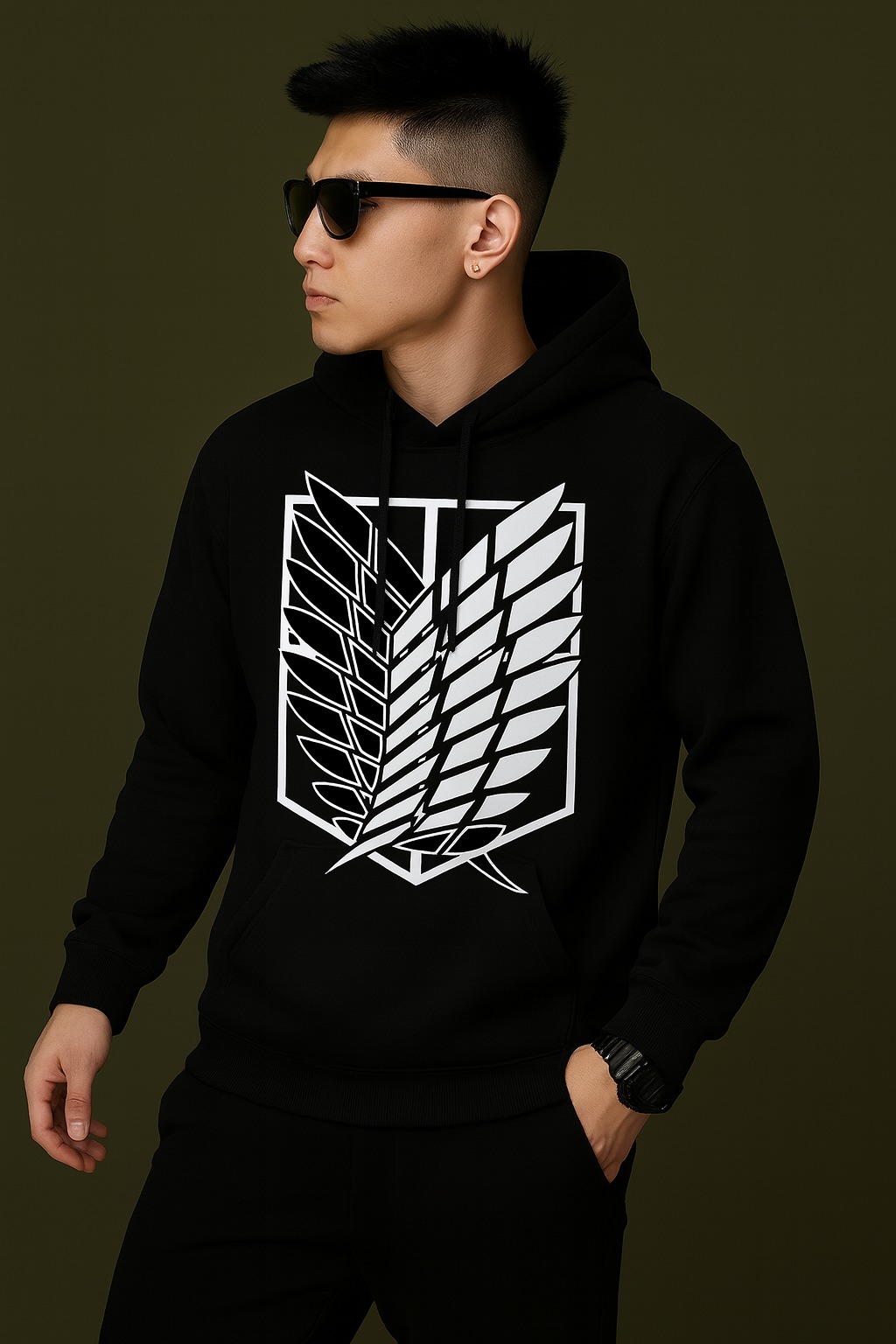 Picture of Mens Cotton Fabeic Hoodie For  H-461