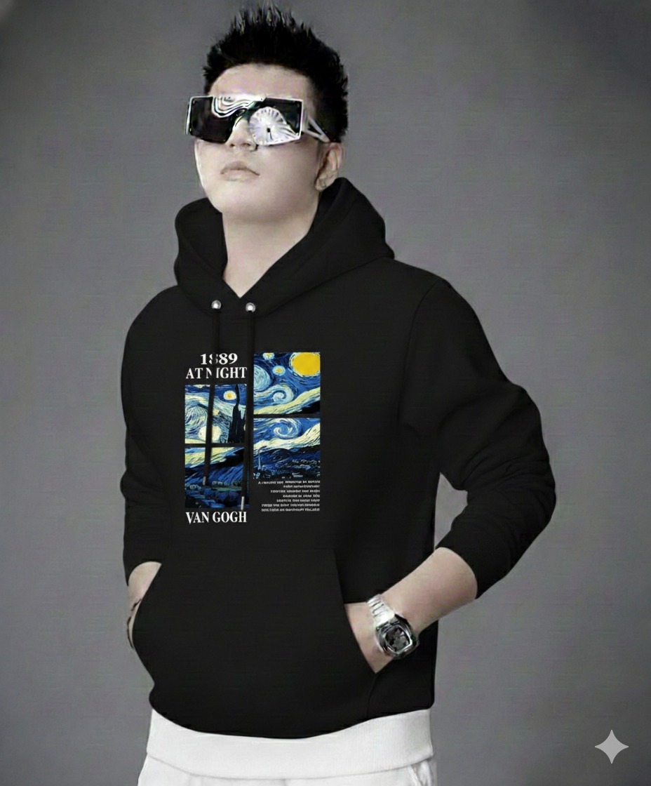 Picture of Mens Cotton Fabeic Hoodie For  H-470