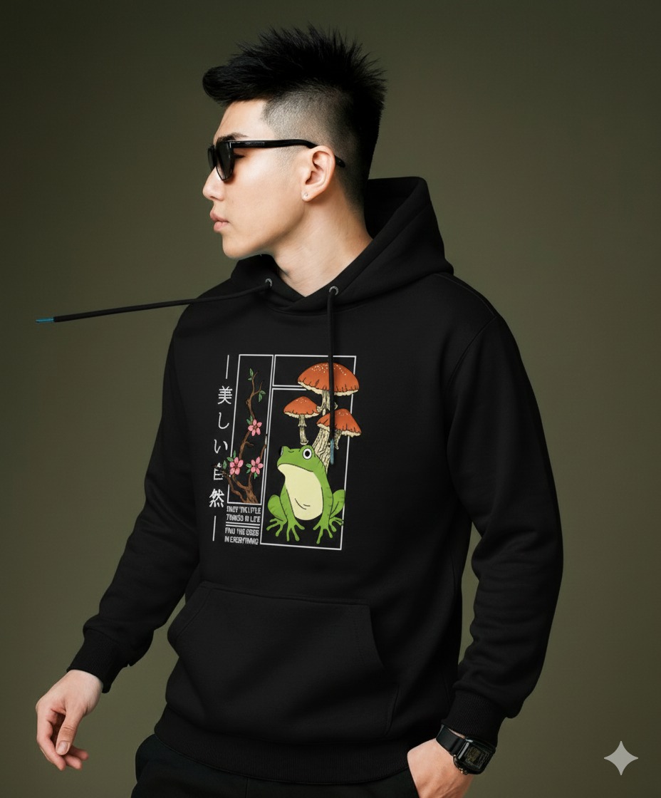 Picture of Mens Cotton Fabeic Hoodie For  H-474