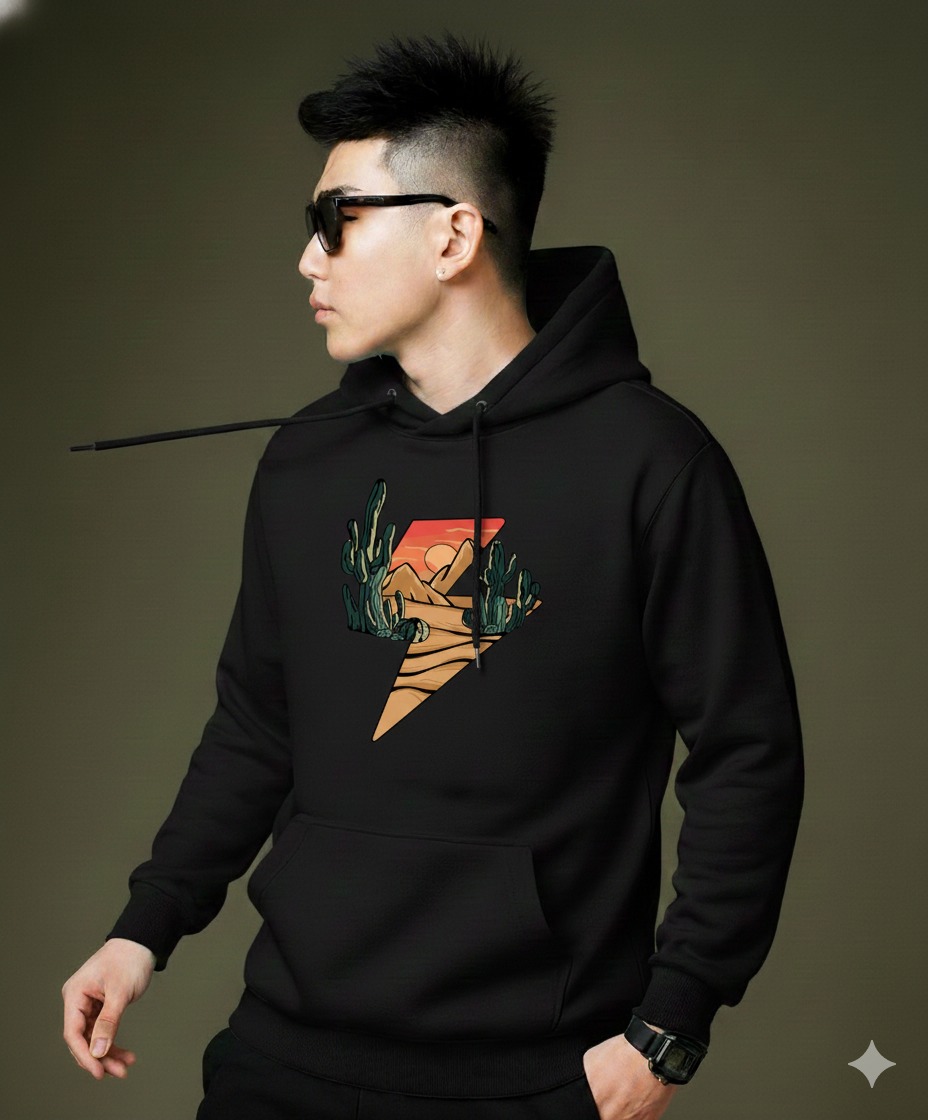 Picture of Mens Cotton Fabeic Hoodie For  H-475