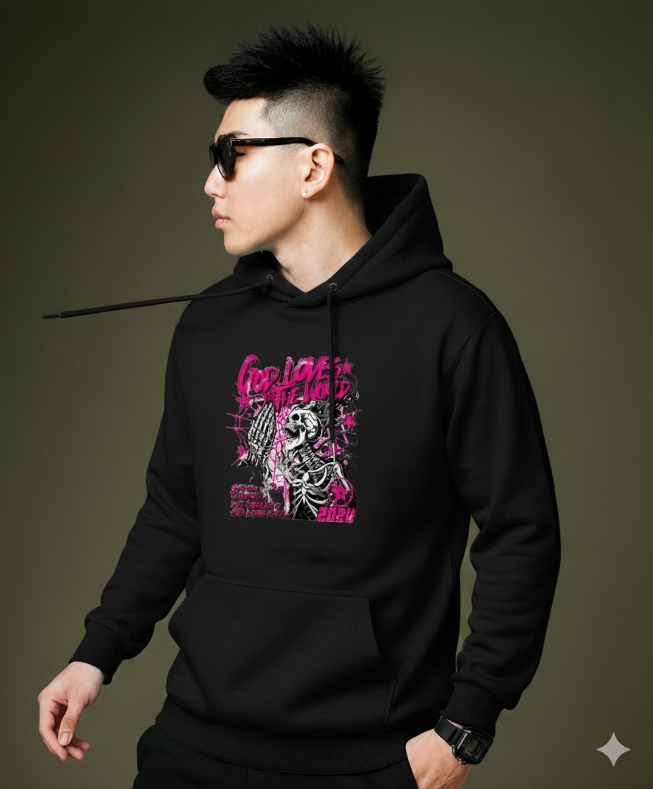 Picture of Mens Cotton Fabeic Hoodie For  H-476