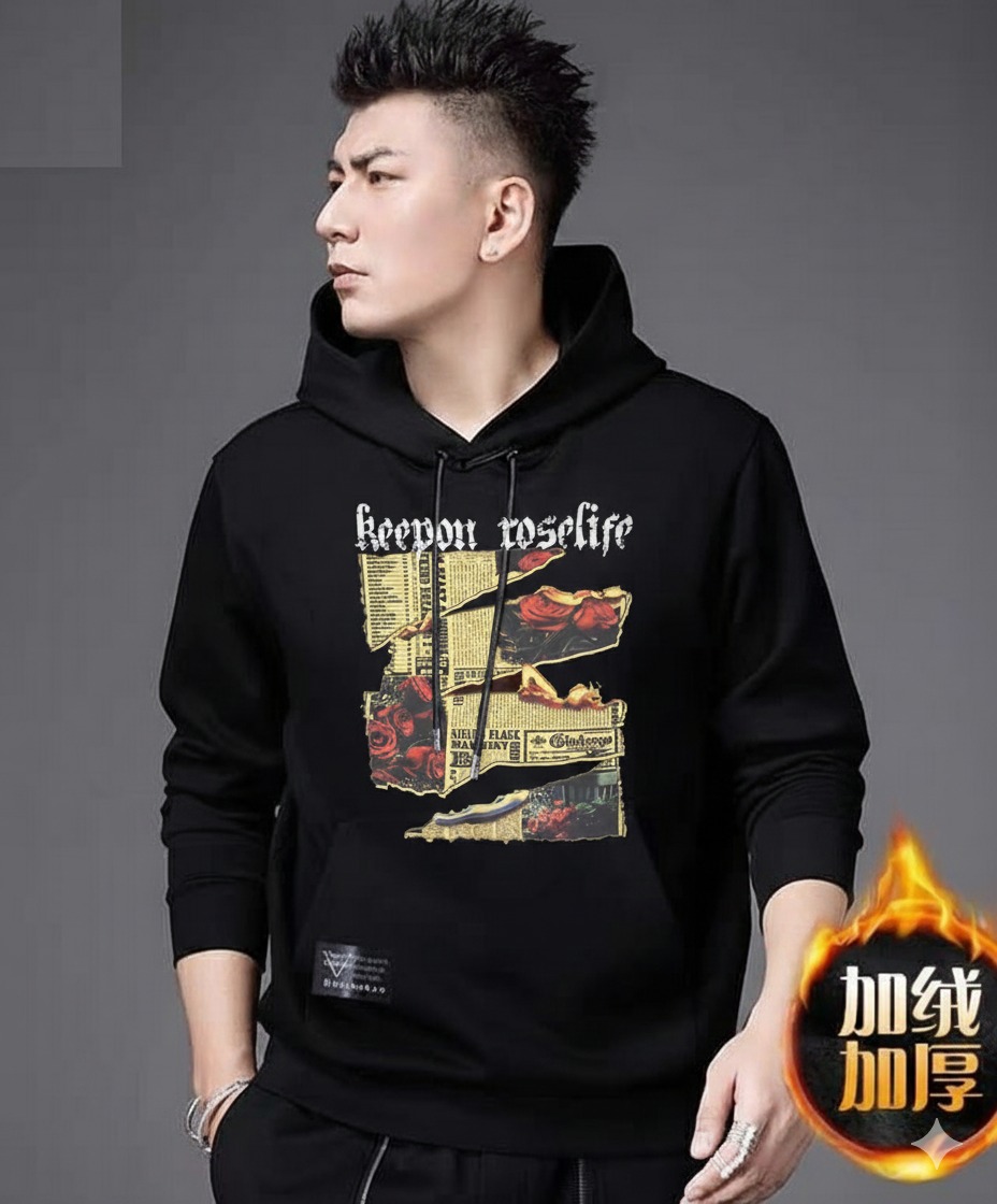 Picture of Mens Cotton Fabeic Hoodie For  H-480