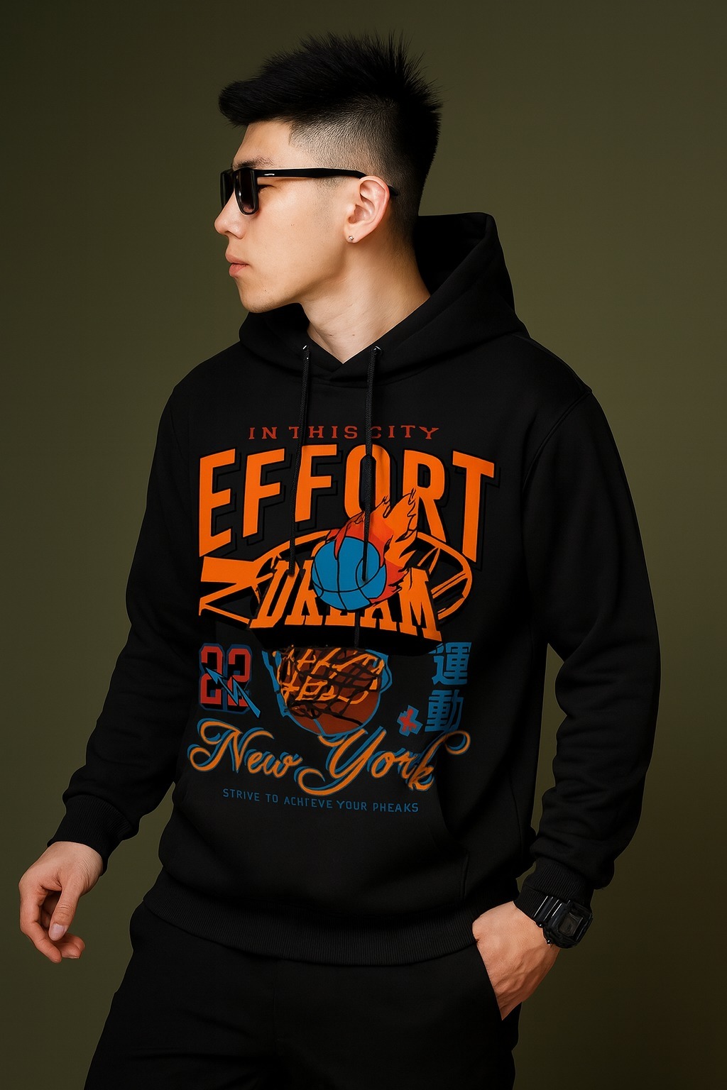 Picture of Mens Cotton Fabeic Hoodie For  H-483
