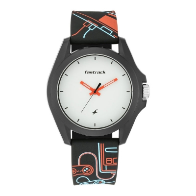 Picture of Sonata Black Round Dial Black Strap Watch For Ladies