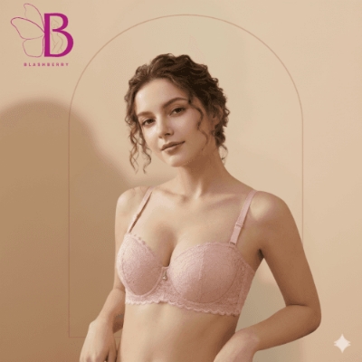 Picture of Women’s Seamless Wire-Free Push-Up Bra – Full Cup Comfort with Elegant Embroidery