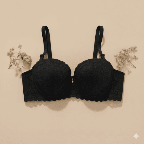 Picture of Women’s Seamless Wire-Free Push-Up Bra – Full Cup Comfort with Elegant Embroidery