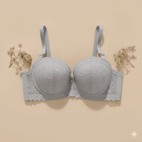 Picture of Women’s Seamless Wire-Free Push-Up Bra – Full Cup Comfort with Elegant Embroidery
