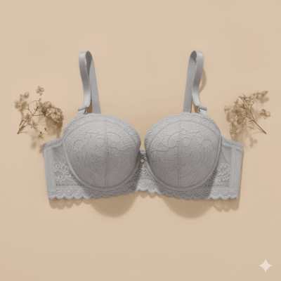 Picture of Women’s Seamless Wire-Free Push-Up Bra – Full Cup Comfort with Elegant Embroidery