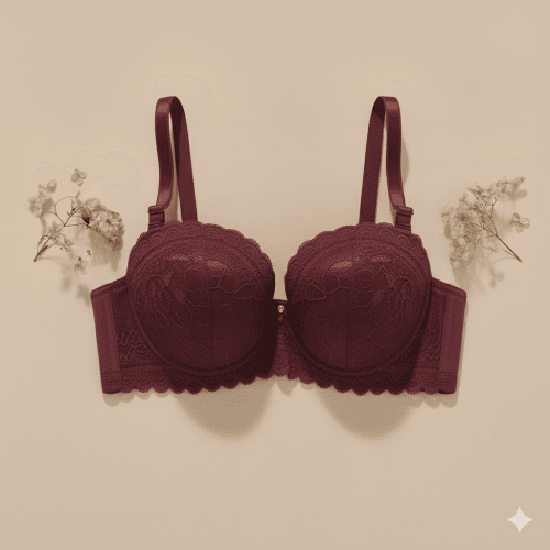 Picture of Women’s Seamless Wire-Free Push-Up Bra – Full Cup Comfort with Elegant Embroidery