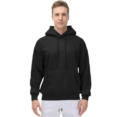 Picture of Winter Collection Black Hoodie For Men