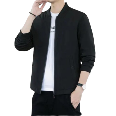 Picture of Winter Collection Black Hoodie Jacket For Men