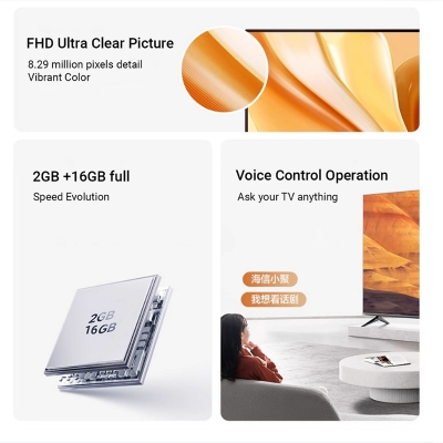 Picture of prime TV 43" TV FHD Frameless Voice Control Android Smart TV