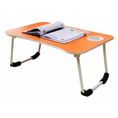 Picture of Computer Laptop Desk Small Foldable Multi-Function Bed Desk Simple Dormitory Lazy Table Bed with Laptop Table-Orange