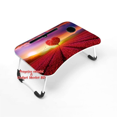 Picture of Portable Foldable Laptop/Notebook Stand Desk/Table: Study and Work Anywhere with Ease-a Unique Choice For Your Needs-Silver