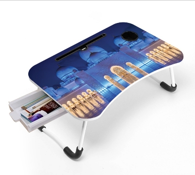 Picture of Portable Foldable Laptop/Notebook Stand Desk/Table: Study and Work Anywhere with Ease-a Unique Choice For Your Needs-Purple
