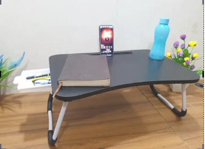 Picture of Computer Laptop Desk Small Foldable Multi-Function Bed Desk Simple Dormitory Lazy Table Bed with Laptop Table-Beige