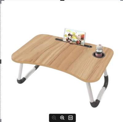 Picture of waterproof table babys  study table for kids laptop  man items gadgets  items Computer Laptop Desk Small Foldable Multi-Function Bed Desk Simple Dormitory Lazy Table Bed with Laptop Table-woden