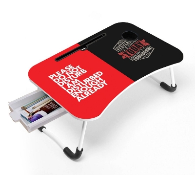 Picture of waterproof table most laptop table kid  item babys iteam man  item babys study table Computer Laptop Desk Small Foldable Multi-Function Bed Desk Simple Dormitory Lazy Table Bed with Laptop Table-Multicolor