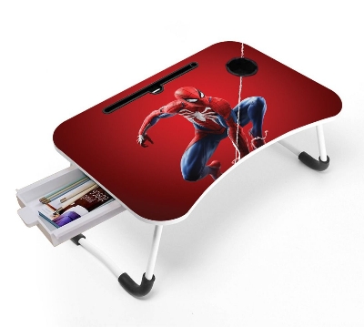 Picture of waterproof table most  Computer Laptop Desk Small Foldable Multi-Function Bed Desk Simple Dormitory Lazy Table Bed with Laptop Table red-Multicolor