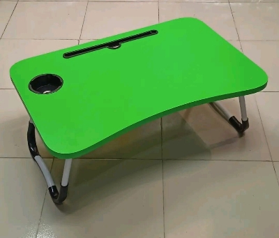 Picture of waterproof table most  Premium Quality - Foldable and Portable Multi-Favorable Laptop Table Stand-Study Table-Bed Table - Signifying Quality Computer Laptop Desk Small Foldable Multi-Function Bed Desk Simple Dormitory Lazy Table Bed with Laptop Table-Green