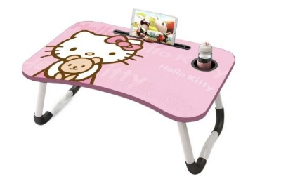 Picture of waterproof table unique  best portable laptop and study table for use bed Computer Laptop Desk Small Foldable Multi-Function Bed Desk Simple Dormitory Lazy Table Bed with Laptop Table-Black