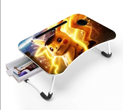 Picture of waterproof stiker table unique  portable study table unique portable laptop table  babys item babys item man item women  Computer Laptop Desk Small Foldable Multi-Function Bed Desk Simple Dormitory Lazy Table Bed with Laptop Table-Black