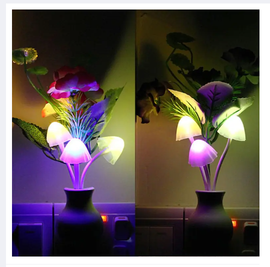 Picture of LED Sensor Dream Mushroom Night Light Lamp - Multi-Color 1 pcs for your house-Multicolor