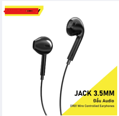 Picture of headphone best  new update DR01 3.5mm Headphone 1.2Meter Plastic Housing Contoller with Mic best produck on daraz-Multicolor