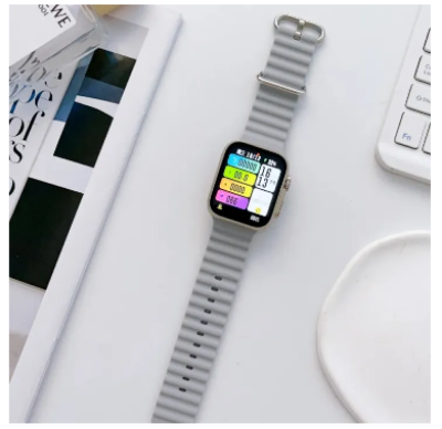 Picture of Adjustable Ocean Band Silicone Strap for Apple Watch 42mm 44mm 45mm 49mm Waterproof Sport Loop for Men and Women-Silver,Freesize