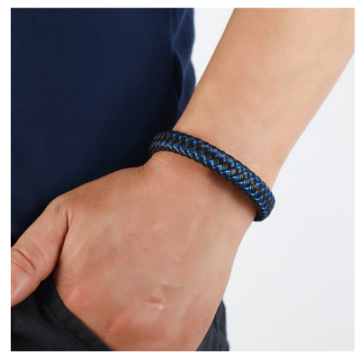 Picture of new bracelet low price  Charm bracelet Health Bangle Arthritis Twisted Magnetic Exquisite Bracelet Male Gift Power Therapy Magnets Men Bracelet-Multicolor