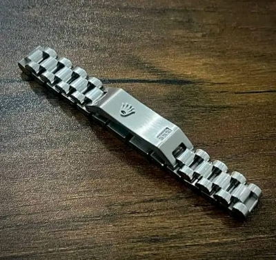 Picture of Double Curb Chain Bracelets For Men Stainless Steel Punk Rock Biker Antique Cubic Chain Male-rolex silver