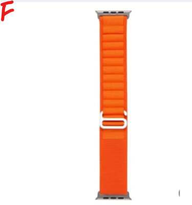 Picture of Vairal watch belt  Apple Watch Band 42mm 44mm 45mm 49mm for Women Men, Adjustable Loop Silicone Waterproof Sport Strap for iWatch Series Ultra/8/7/6/5/4/3 ( only belt )-or