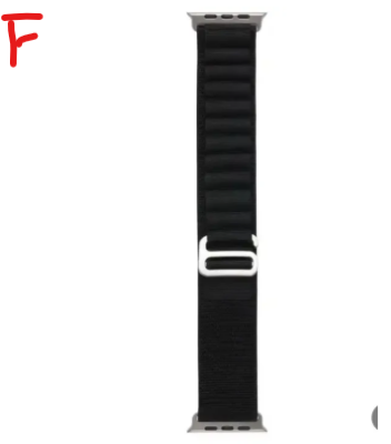 Picture of Trending vairal  Ocean strap For Apple watch band 42mm 44mm 45mm 49mm silicone correa bracelet iWatch Ultra series 7 6 3 se 8-high black