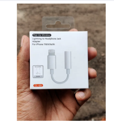 Picture of china orginal iphone converter headphone.3.5mm Earphone Jack aux Audio Adapter for Iphone converter-White