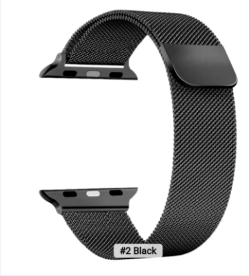 Picture of best price vairal 42mm/44mm/45mm/49mm Magnet Metal Replacement Strap For Smart iWatch - Watch Strap - Smart Watch Belt-Black