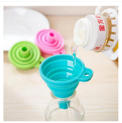 Picture of Portable Mini Silicone Collapsible Funnel kitchen item babys use item orginal china item vairal-Multicolor