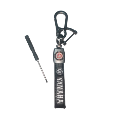 Picture of Yamaha Keychains Black Leather Hook Key Chain - Key Ring - À¦Šà¦¾À¦¬À¦¿À¦° À¦°À¦¿À¦‚ - চাবির রিং