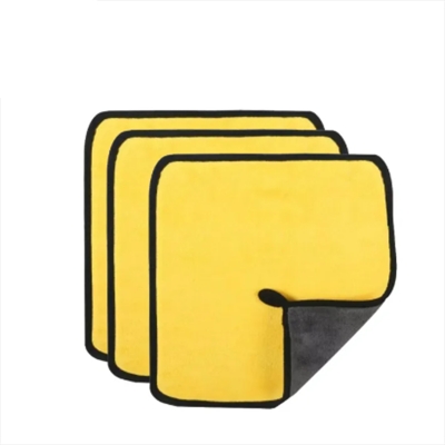 Picture of 3/5/10pcs Microfiber Wash Towel Car Cleaning Detailing Car Drying Cloth Window Glass Double Layer Cleaning Cloth Car Wash Supplies