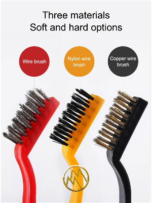 Picture of Set Of 3 Pcs Mini Wire Brush Cleaning Tool Kit Brush - Kitchen Accessories