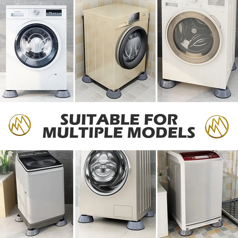 Picture of 4Pcs Anti Vibration Feet Pads Washing Machine Rubber Mat Anti-Vibration Pad Dryer Non-Slip Universal Fixed Washing Machine Stand