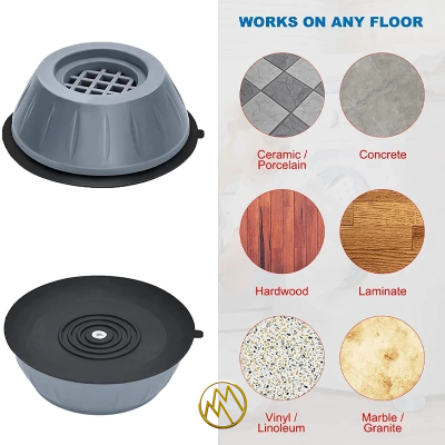 Picture of 4Pcs Anti Vibration Feet Pads Washing Machine Rubber Mat Anti-Vibration Pad Dryer Non-Slip Universal Fixed Washing Machine Stand