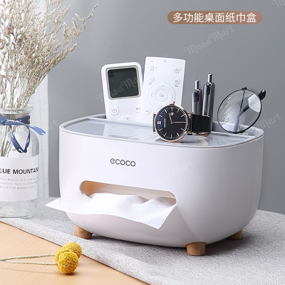 Picture of ECOCO Desk Desk Storage Pen Pencil Holder with Compartment Desktop for Office Supplies School Vanity Table