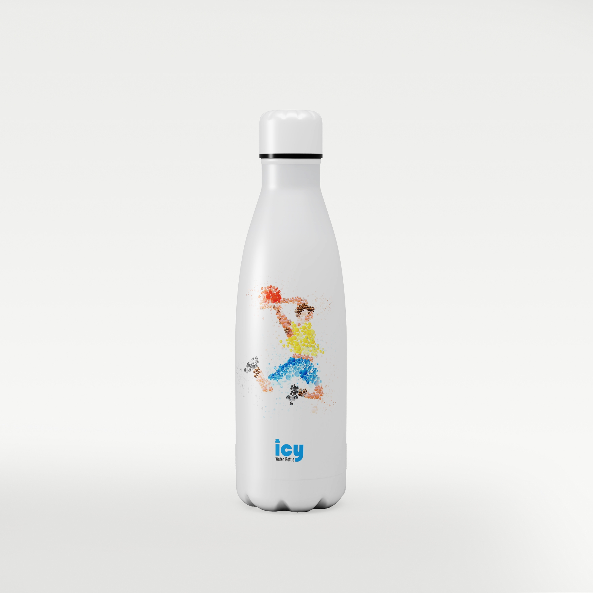 Picture of Hot & Cold Stylish SS Cola Water Bottle 450 ML | Leak-Proof with Eye-Catching Spiral Print | Wide Mouth for Effortless Filling | Double-Walled Insulated Inner Steel and Sturdy Outer | Ideal for Daily Hydration at School, Office, Gym | Modern and Eco-Friendly | Sunny Slices