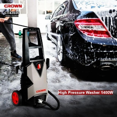 Picture of Upscaled Quality - CROWN 1400W High Pressure Washer 100bar or 1450psi Car Bike Washer, Model: CT42020 - Sustainable Option
