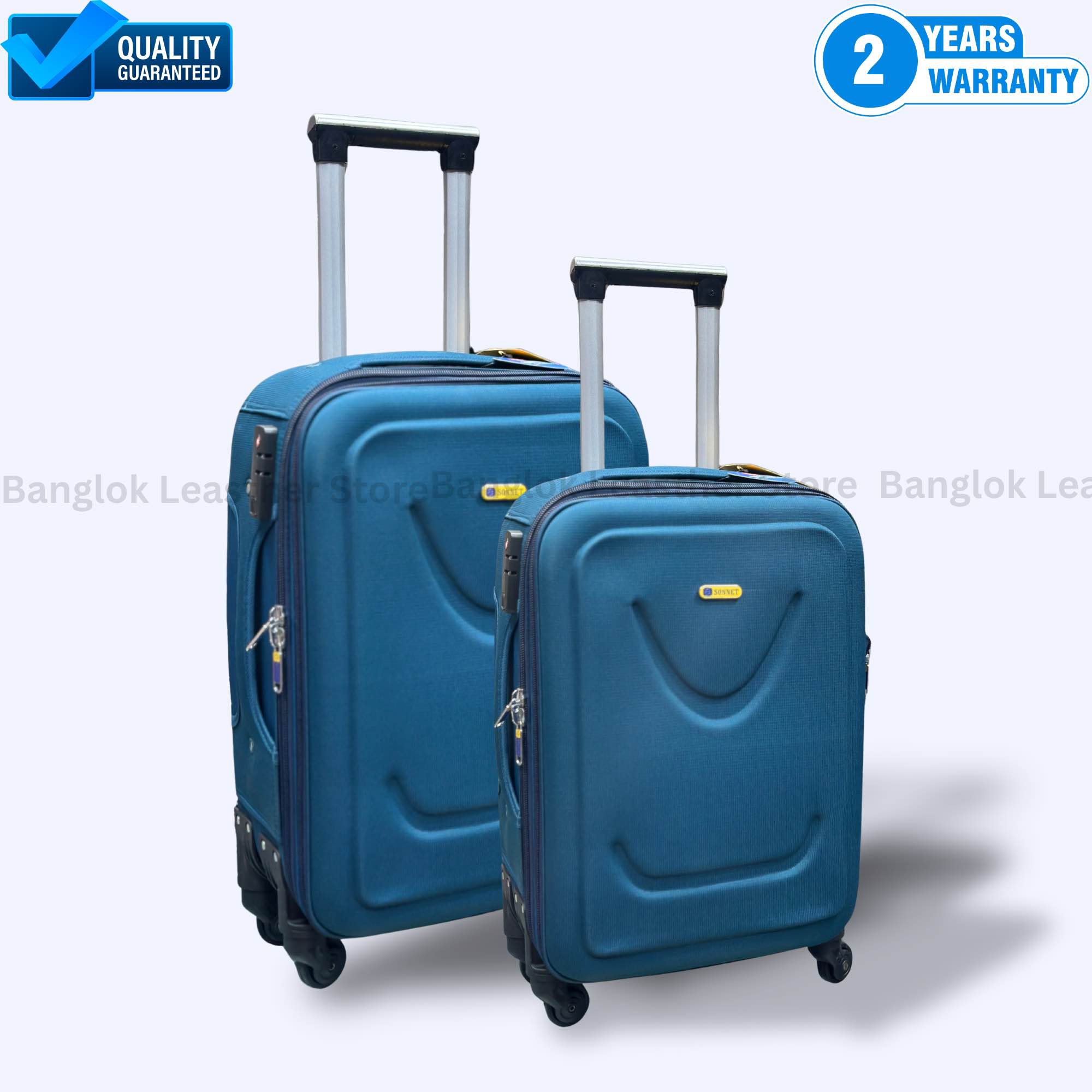Picture of Premium Sonnet Trolley Luggage Set (20 & 24 Inch) – Lightweight ABS Hardcase Suitcase with 360° Wheels, Expandable Storage,– 2 Years Warranty
